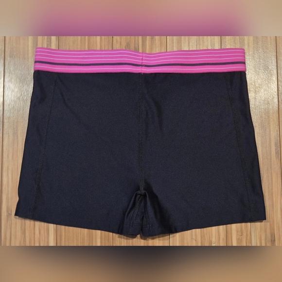 NWOT Under Armour Black and Pink Athletic Shorts - Picture 5 of 5